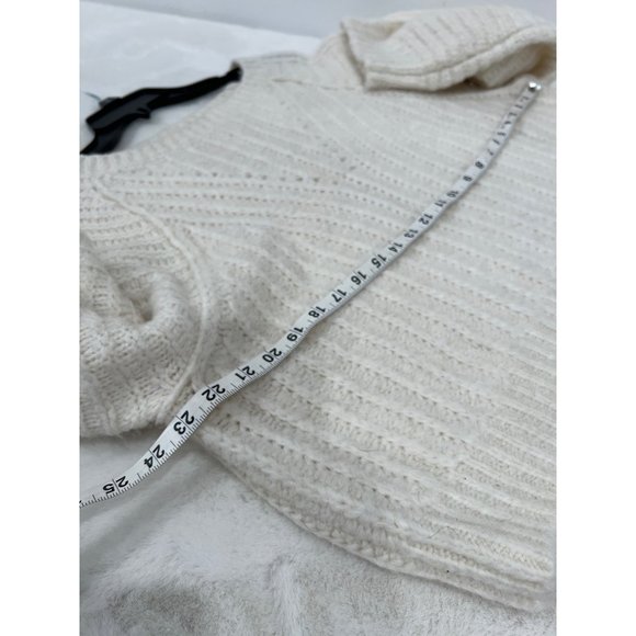 Free People Size S Carter Pullover Sweater Color Ivory MSRP $98 - Picture 8 of 13